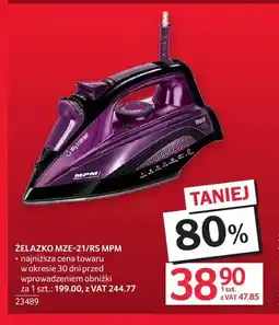 Selgros Żelazko MZE-21/RS Mpm oferta
