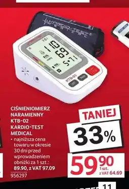 Selgros Ciśnieniomierz naramienny KTB-02 Kardio-Test Medical oferta