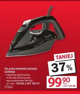 Selgros Żelazko parowe SIH2600 Gorenje oferta