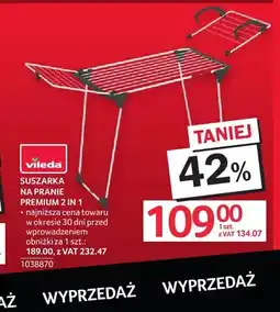 Selgros Suszarka na pranie Premium 2 in 1 Vileda oferta