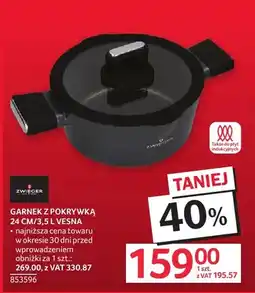 Selgros Garnek z pokrywką 24 cm 3,5 l Vesna Zwieger oferta