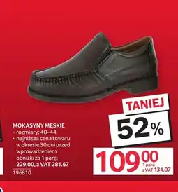 Selgros Mokasyny męskie oferta