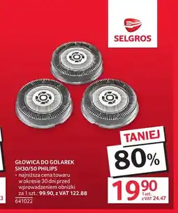 Selgros Głowica do golarek SH30/50 Philips oferta