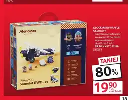 Selgros Klocki Mini Waffle Samolot Marioinex oferta