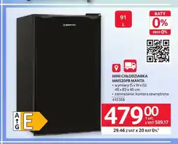 Selgros Mini chłodziarka MM520PB Manta oferta