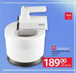 Selgros Mikser ręczny z misą ZHM2759 Zelmer oferta