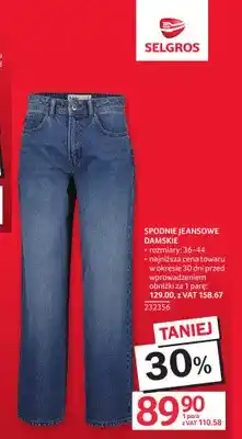 Selgros Spodnie jeansowe damskie oferta