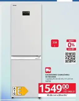 Selgros Chłodziarko-zamrażarka GR-RB449WE Toshiba oferta