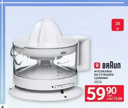 Selgros Wyciskarka do cytrusów CJ3000WH Braun oferta
