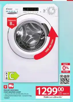 Selgros Pralko-suszarka Csws 4852DWE Candy oferta