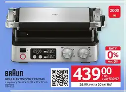 Selgros Grill elektryczny 7 Cg 7040 Braun oferta