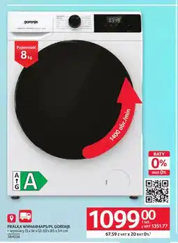 Selgros Pralka WNHAI84APS/PL Gorenje oferta