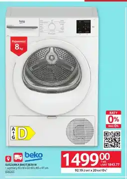 Selgros Suszarka BM3T3820W Beko oferta