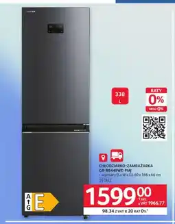 Selgros Chłodziarko-zamrażarka GR-RB449WE-PMJ Toshiba oferta