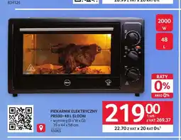 Selgros Piekarnik elektryczny PR500-48 l Eldom oferta