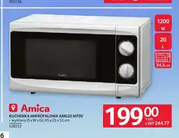 Selgros Kuchenka mikrofalowa AMG20 M70V Amica oferta