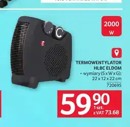 Selgros Termowentylator HL8C Eldom oferta