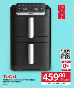 Selgros Frytownica beztłuszczowa EY7528E0 Easy Fry Crispy Stack Tefal oferta