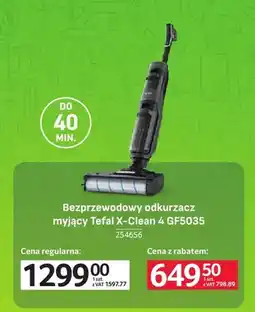 Selgros Bezprzewodowy odkurzacz myjący Tefal X-Clean 4 GF5035 oferta