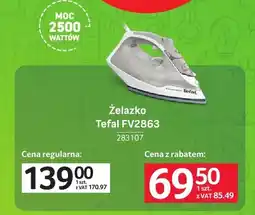 Selgros Żelazko Tefal FV2863 oferta