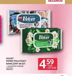 Selgros Papier toaletowy nawilżany Velvet oferta