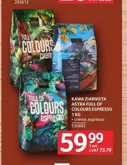Selgros Kawa ziarnista Astra Full of Colours crema oferta