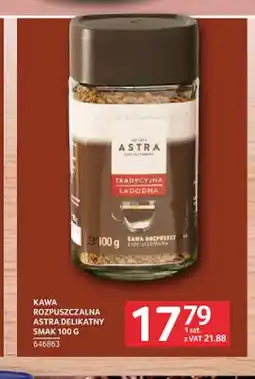 Selgros Kawa rozpuszczalna Astra Delikatny Smak oferta