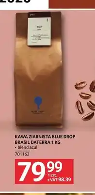 Selgros Kawa ziarnista Blue Drop Brasil Daterra blend azul oferta
