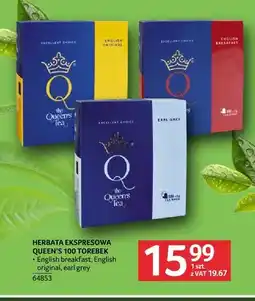Selgros Herbata ekspresowa Queen's English breakfast oferta
