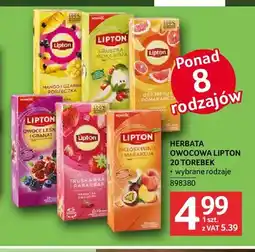 Selgros Herbata owocowa Lipton oferta