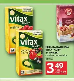 Selgros Herbata owocowa Vitax Family malina oferta