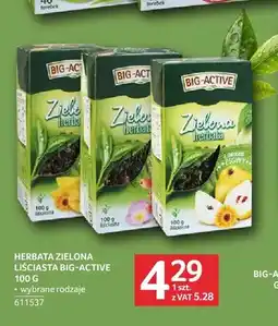 Selgros Herbata zielona liściasta Big-Active oferta