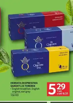 Selgros Herbata ekspresowa Queen's English original oferta