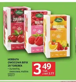 Selgros Herbata owocowa Bifix żurawina oferta