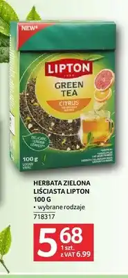 Selgros Herbata zielona liściasta Lipton oferta