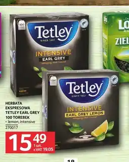 Selgros Herbata ekspresowa Tetley Earl Grey lemon oferta
