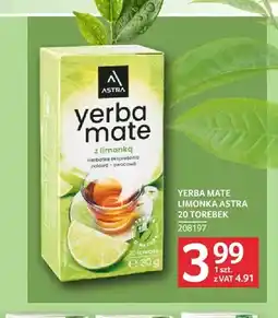 Selgros Herbata Yerba Mate limonka Astra oferta