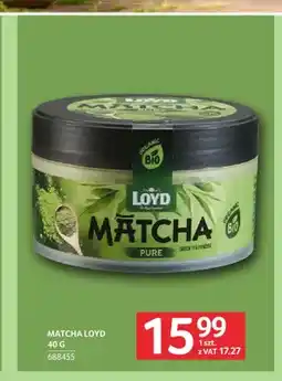 Selgros Matcha Loyd oferta