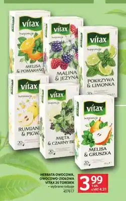 Selgros Herbata Vitax Inspiracje melisa i pomarańcza oferta
