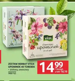 Selgros Zestaw herbat Vitax Upominek ziołowy oferta