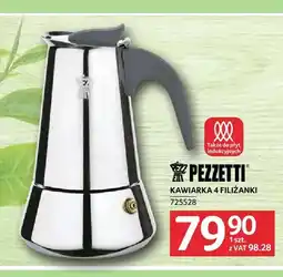 Selgros Kawiarka 4 filiżanki Pezzetti oferta