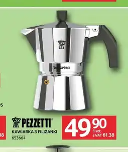Selgros Kawiarka 3 filiżanki Pezzetti oferta
