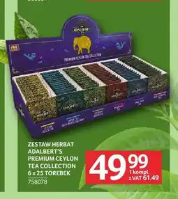 Selgros Zestaw herbat Adalbert's Premium Ceylon Tea Collection oferta