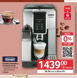 Selgros Ekspres Dinamica ECAM350,50.SB DeLonghi oferta
