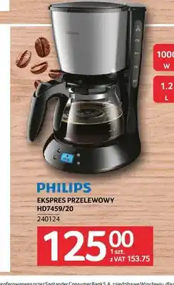 Selgros Ekspres przelewowy HD7459/20 Philips oferta