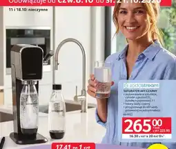 Selgros Saturator Art czarny SodaStream oferta