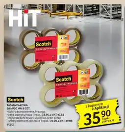 Selgros Taśma pakowa 66 m/50 mm 6-pak Scotch oferta
