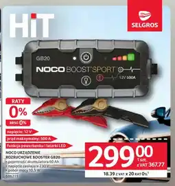 Selgros Urządzenie rozruchowe booster GB20 Noco oferta