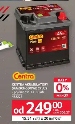 Selgros Akumulatory samochodowe CPlus Centra oferta