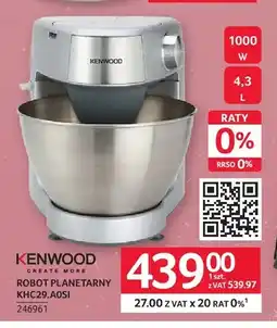 Selgros Robot planetarny KHC29.A0SI Kenwood oferta